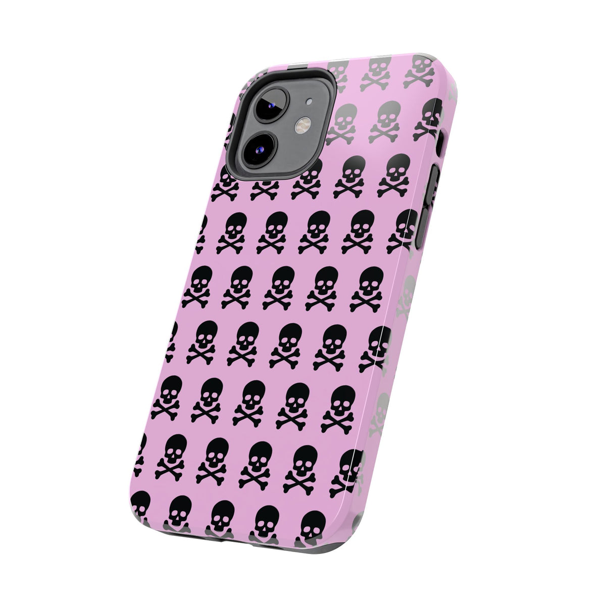 Pink Punk Skull Print Phone Case