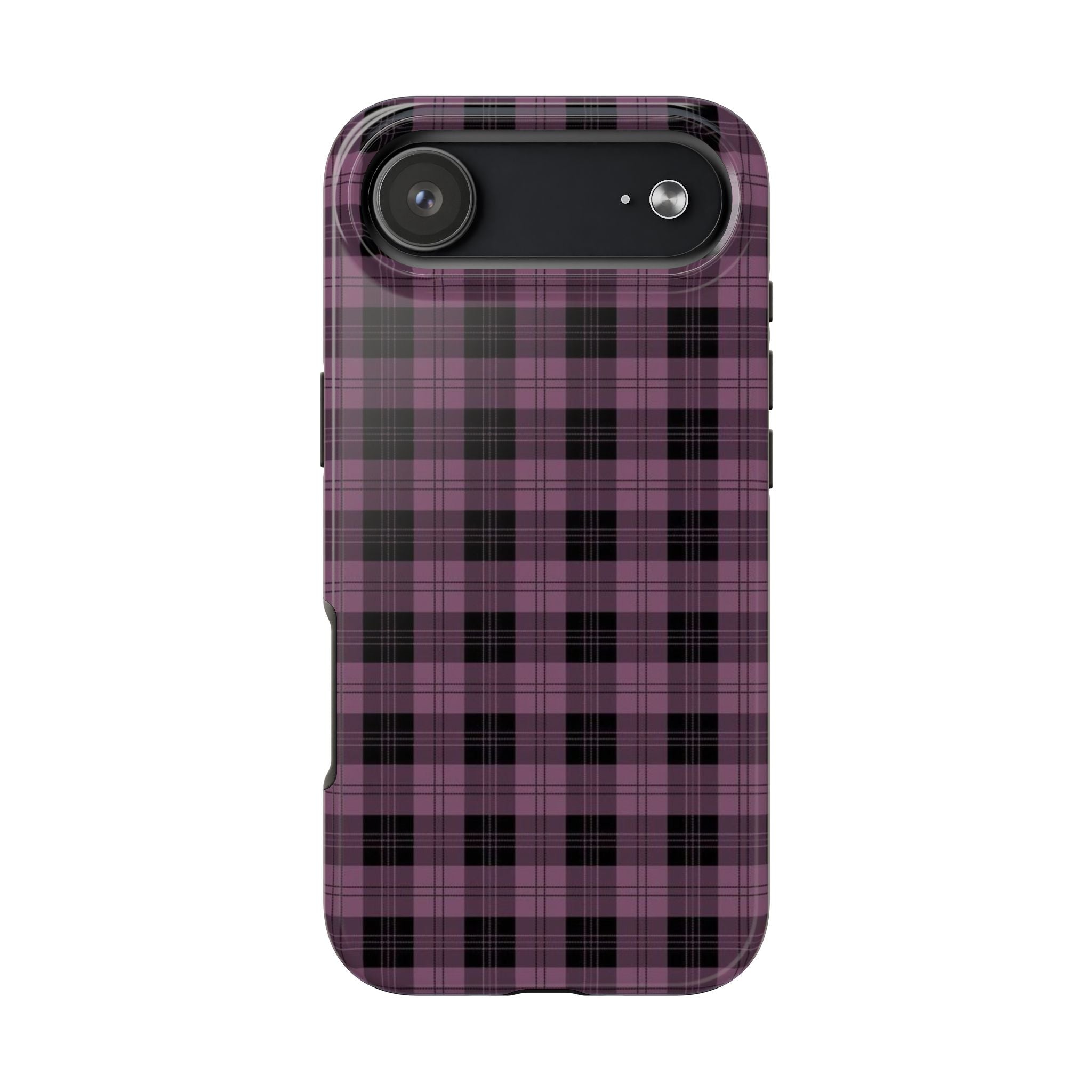 Emo Dark Pink Gingham Plaid Phone Case  - Tough Impact-Resistant Case