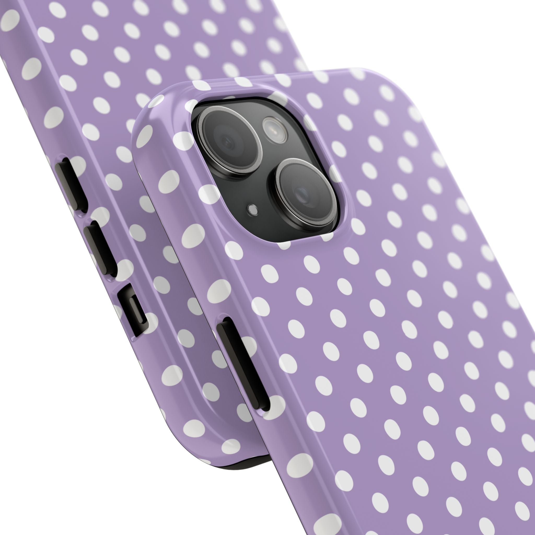 Purple Polka Dot Phone Case  - Tough Impact-Resistant Case