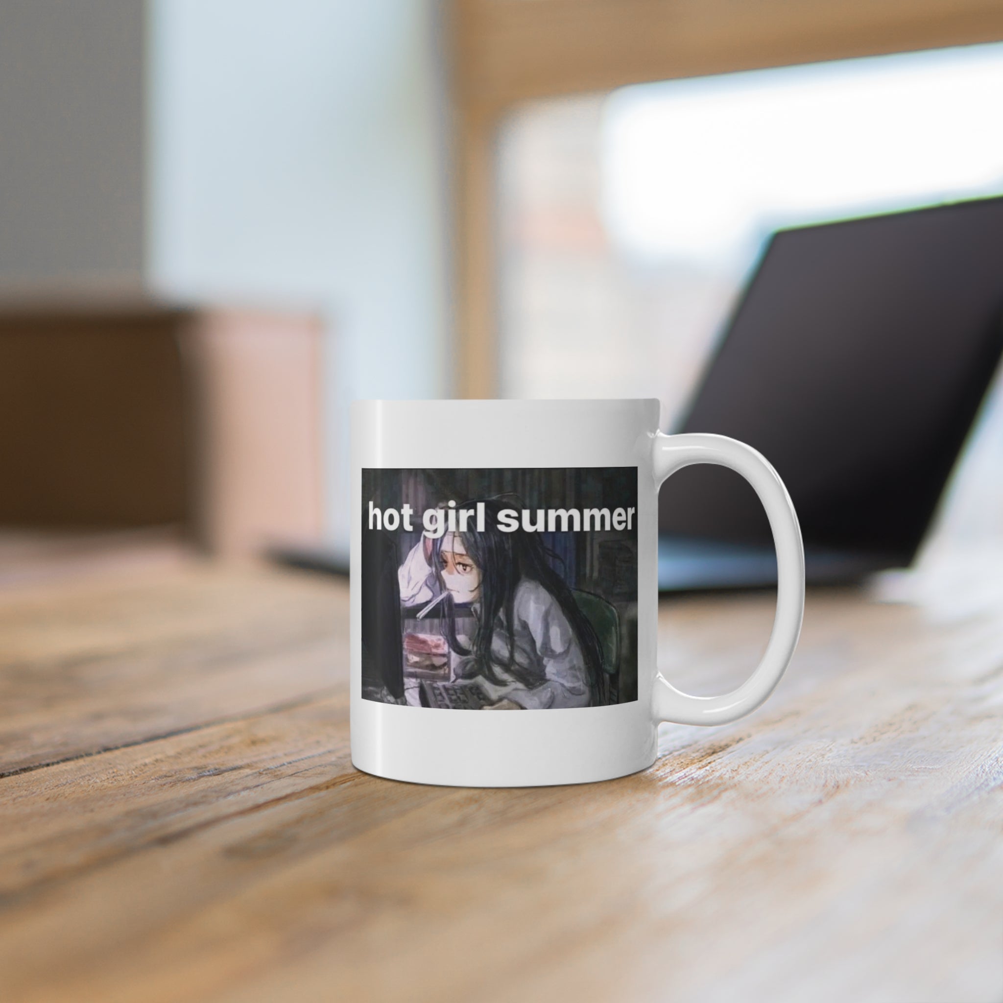 Emo Anime Meme "hot girl summer computer girl" Mug 11oz