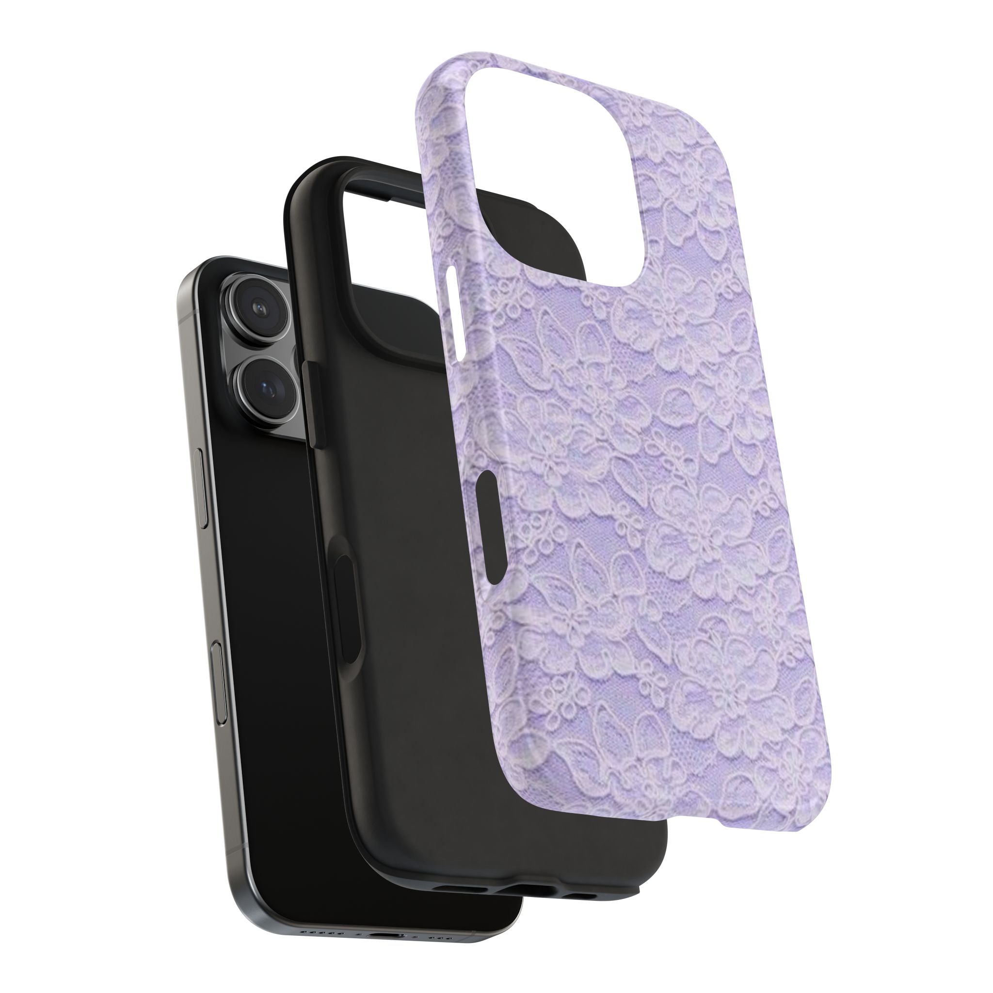 Purple Lace Cute Coquette Phone Case