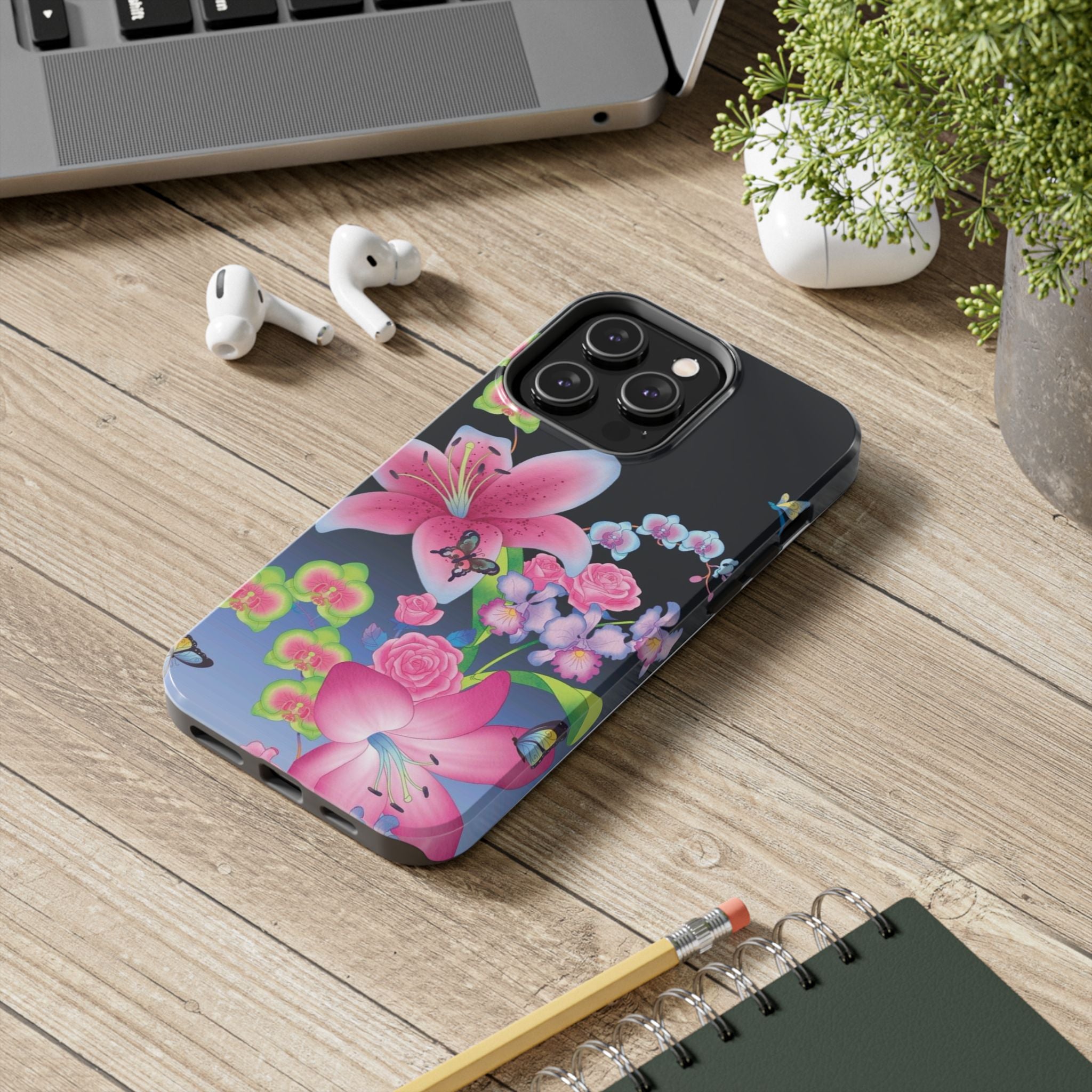 Bright Lily and Orchid  Phone Case