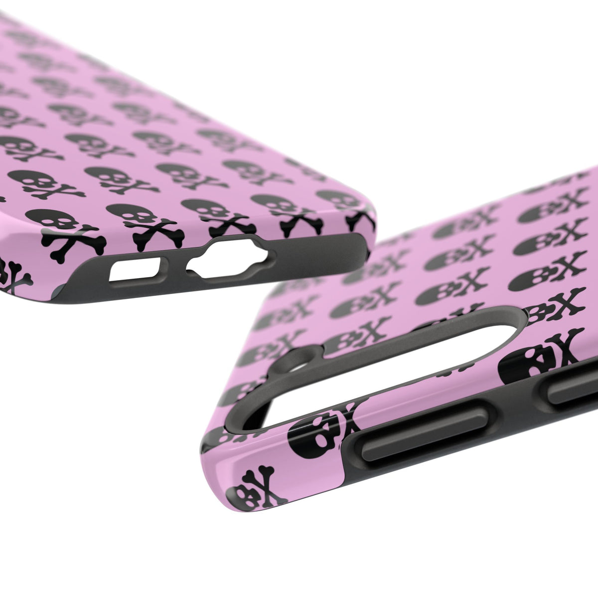 Pink Punk Skull Print Phone Case