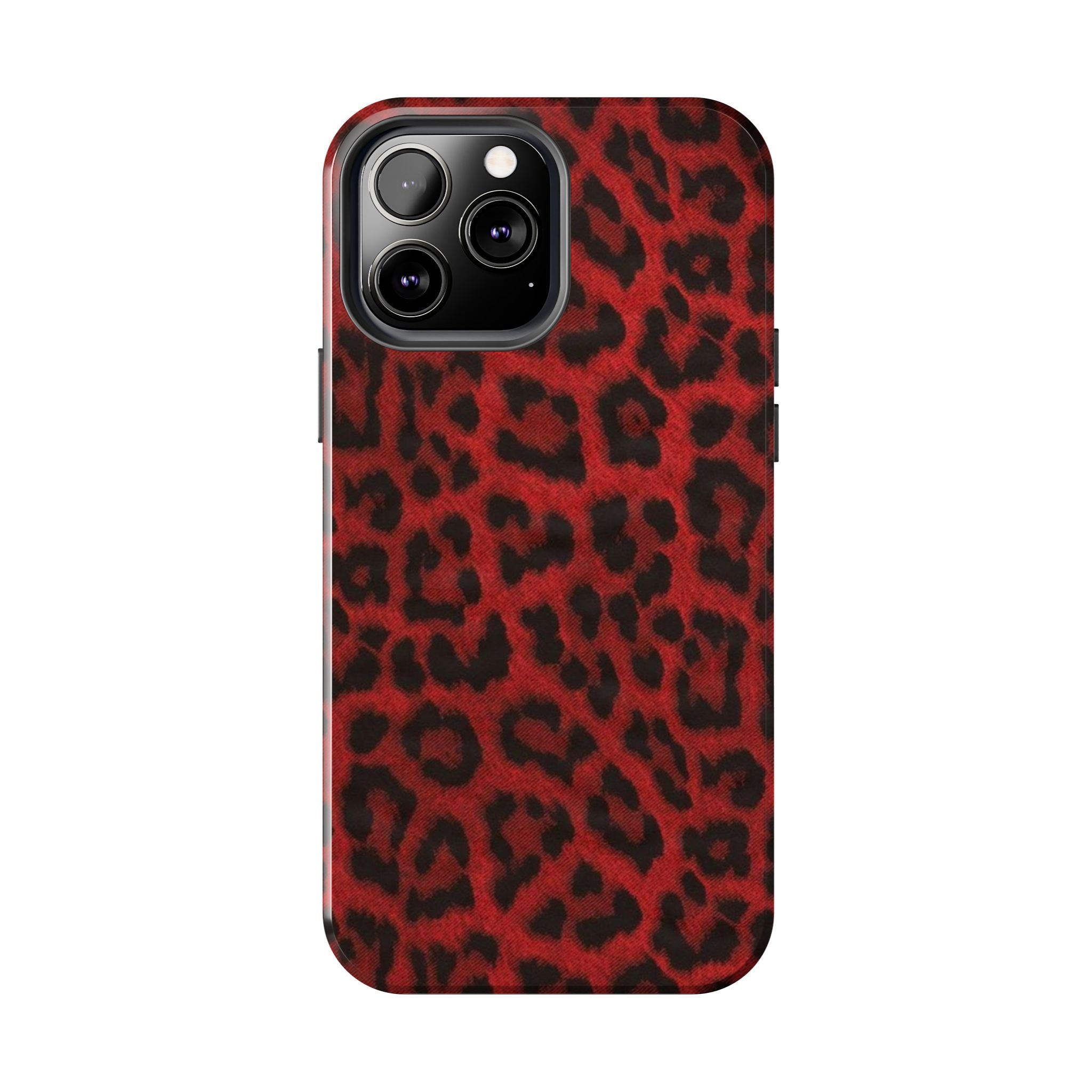 Red Cheetah Leopard Phone Case  - Tough Impact-Resistant Case