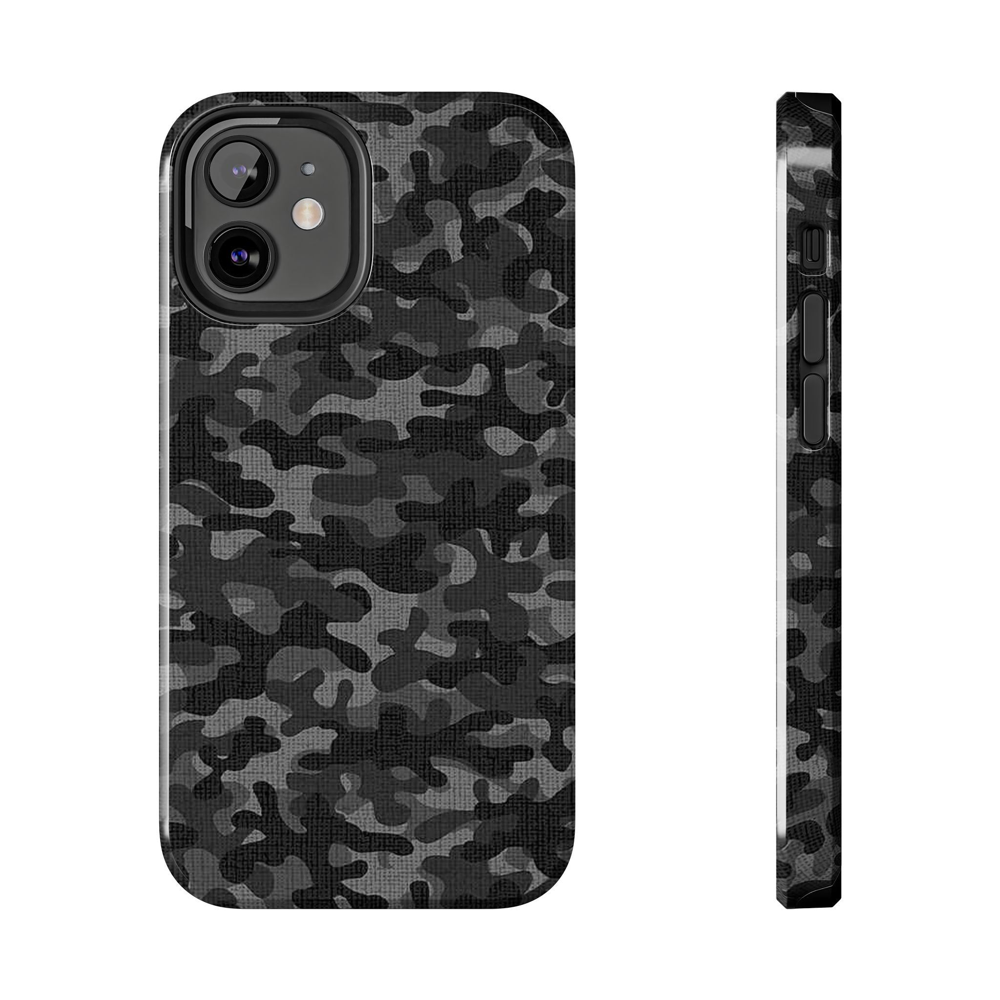 Black Camo Print Phone Case  - Tough Impact-Resistant Cases