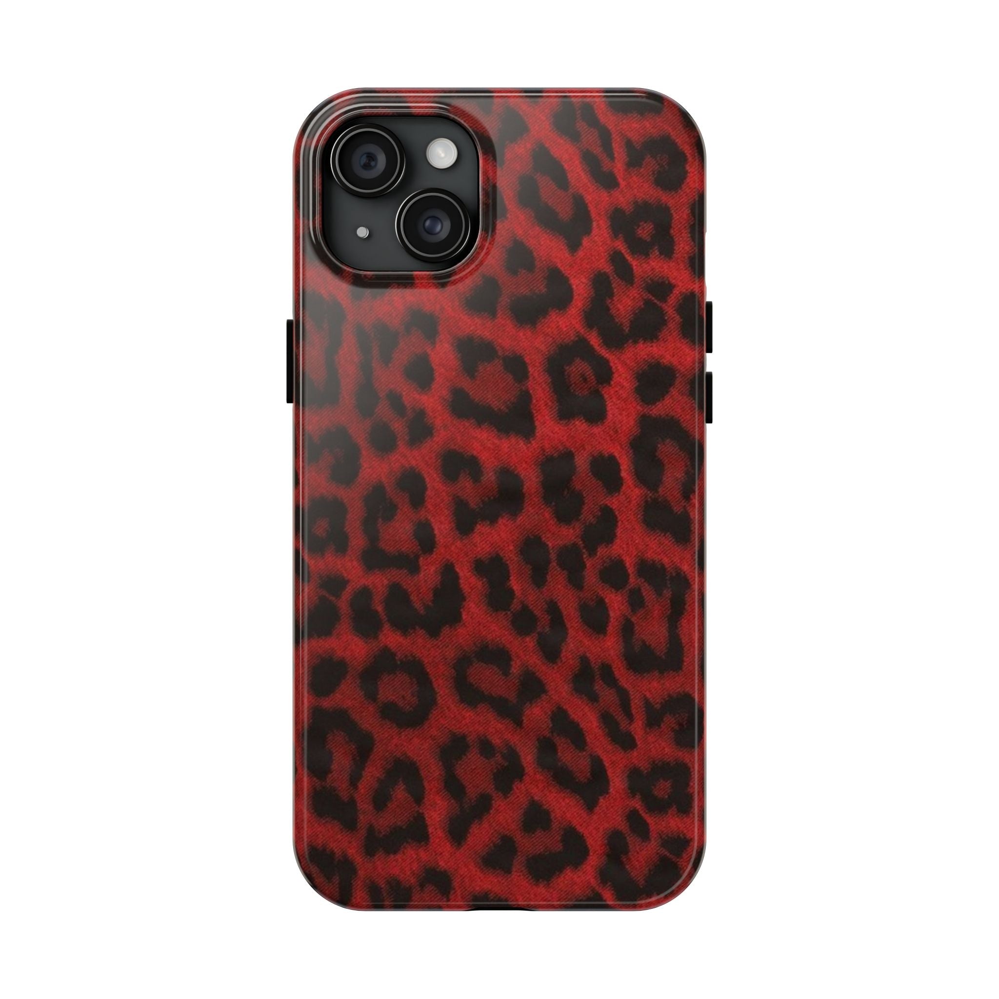 Red Cheetah Leopard Phone Case  - Tough Impact-Resistant Case