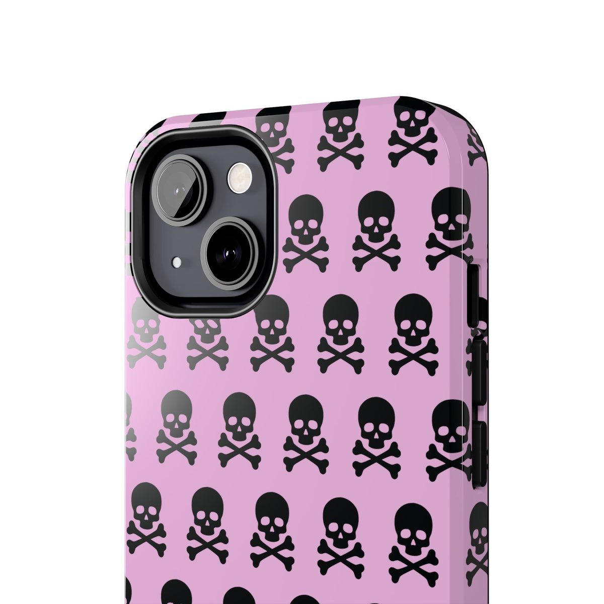 Pink Punk Skull Print Phone Case
