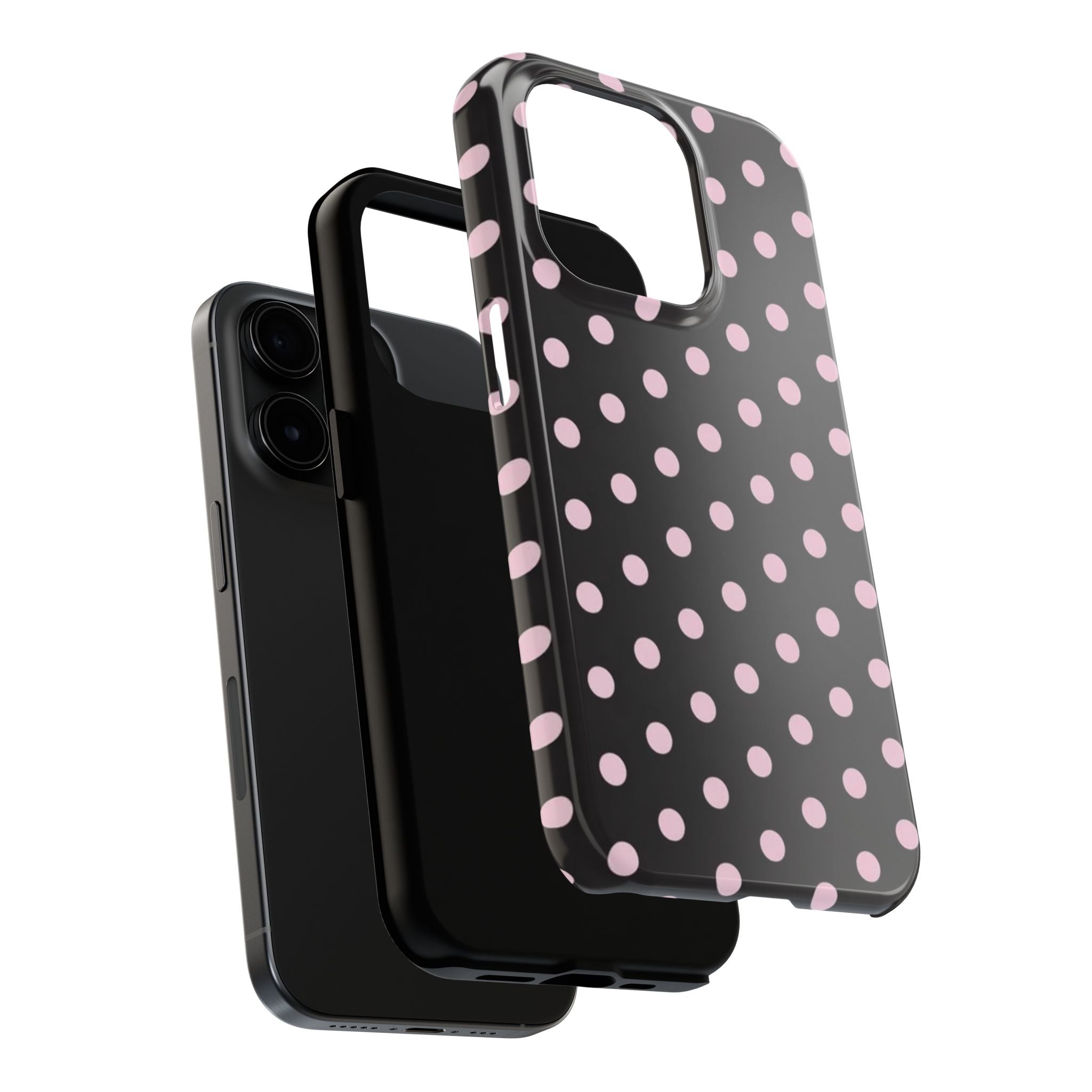 Black and Pink Spots Phone Case