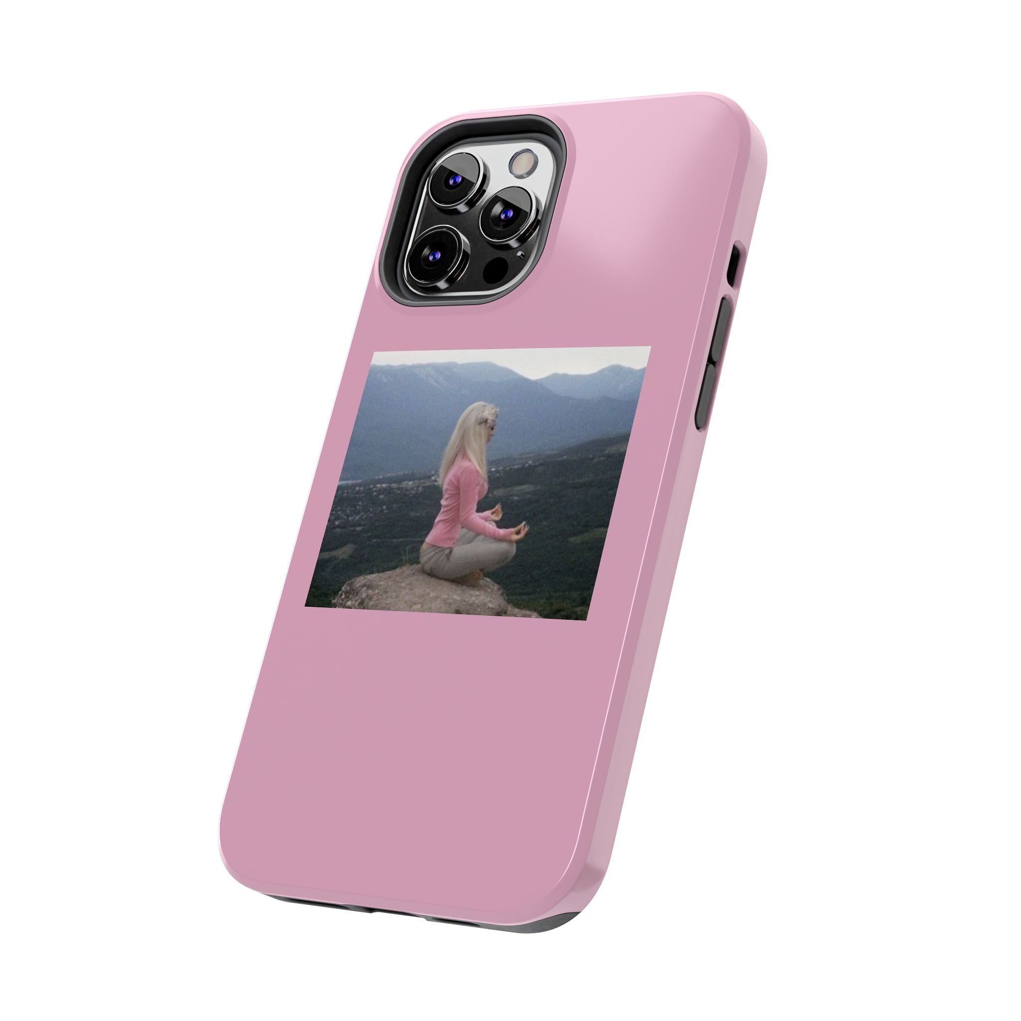 Manifestation Yoga Girl Manifesting Meme Phone Case